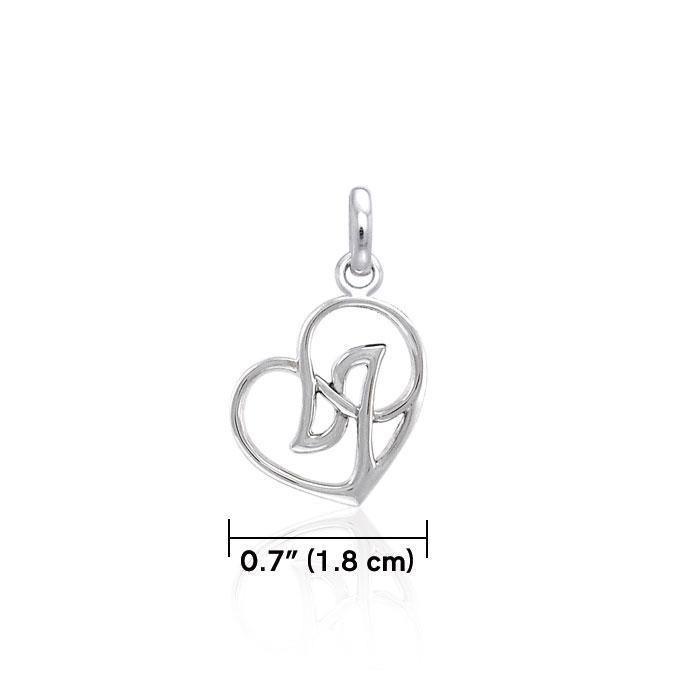 Celtic Heart Silver Pendant TPD3856
