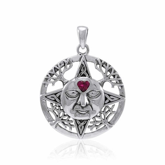 Winter Sun Pendant with Gemstone TPD3866