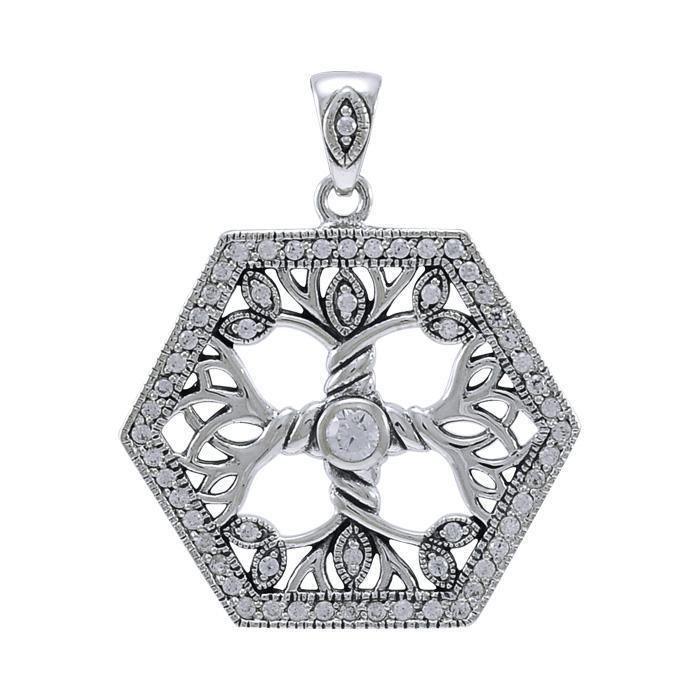 Modern Tree of Life Pendant TPD3879
