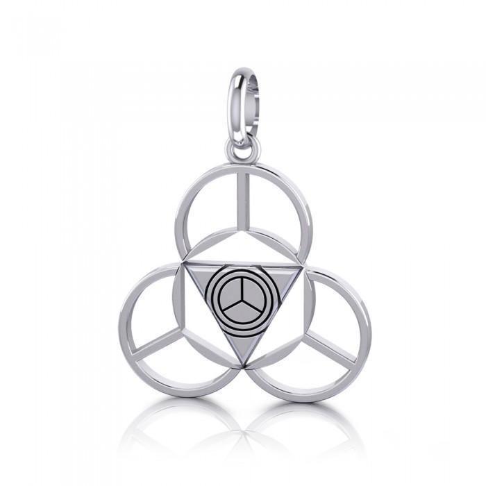 Be Your Own Captain Silver Pendant by Sibylle Grummes Unruh TPD3981