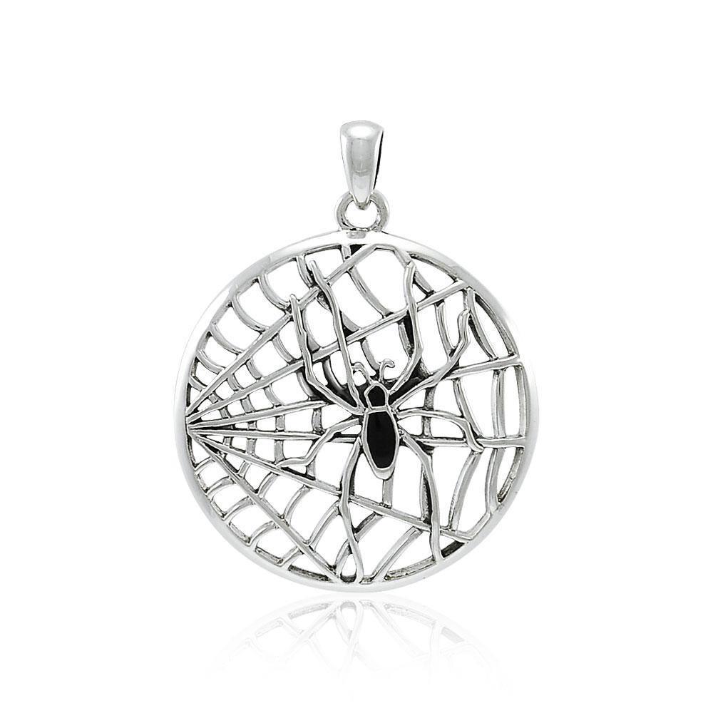 Ted Andrews Spiderweb Sterling Silver Pendant TPD3992