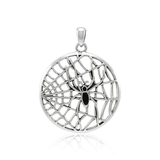 Ted Andrews Spiderweb Sterling Silver Pendant TPD3992