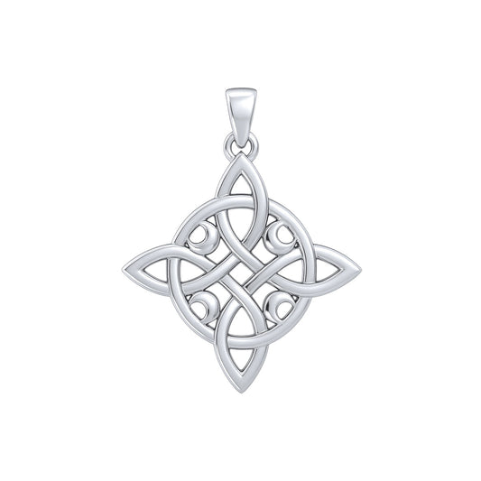 Mickie Mueller Quaternary Celtic Knots with Crescent Moon Pendant TPD4072