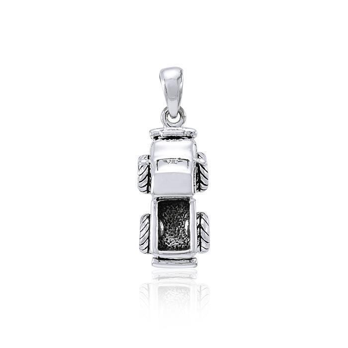 4WD Pickup Truck handcrafted sterling silver pendant TPD4097