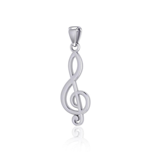 Music G clef Symbol Pendant TPD4115