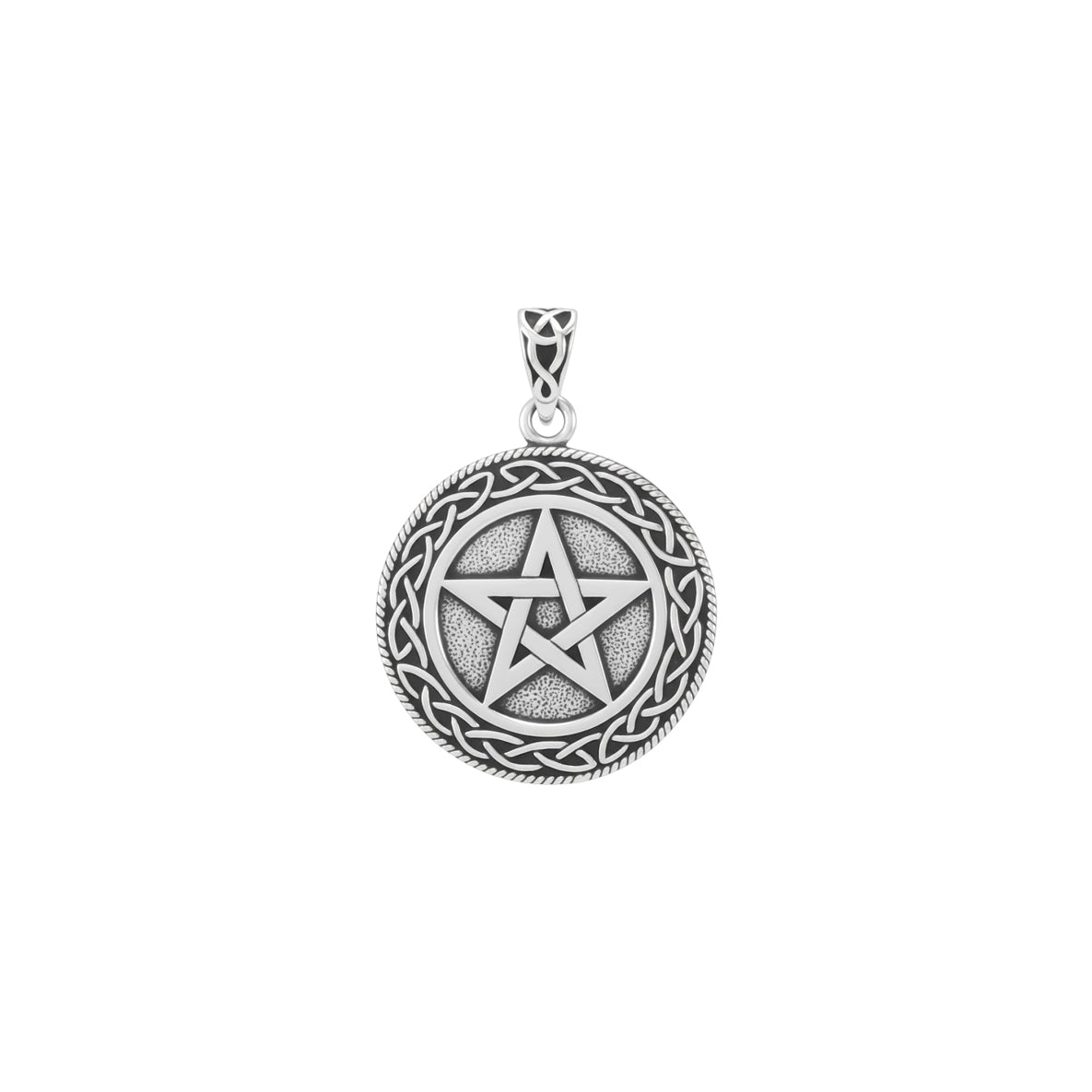 Pentacle & Celtic Sterling Silver Pendant TPD4128