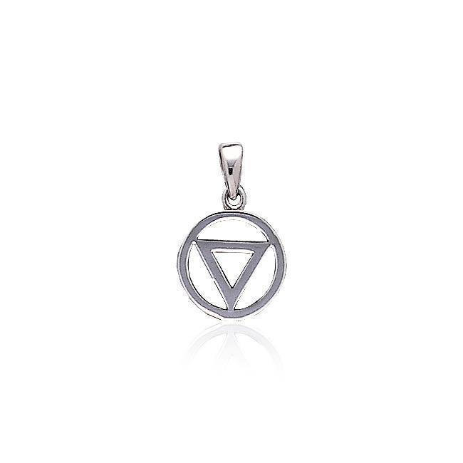 Power Triangle Silver Pendant TPD419