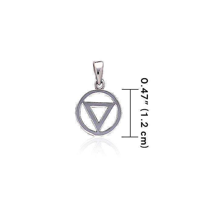 Power Triangle Silver Pendant TPD419