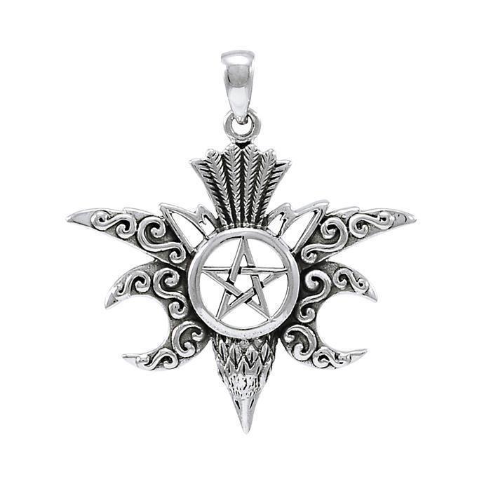 Raven on Pentacle Pendant TPD4220