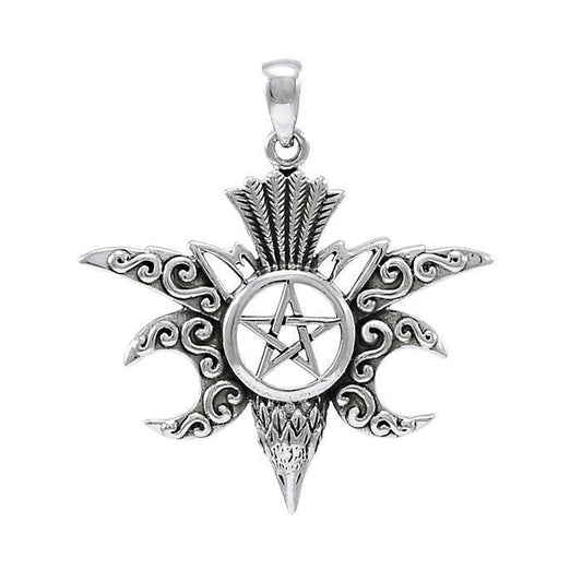 Raven on Pentacle Pendant TPD4220