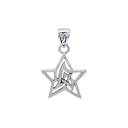 The Celtic Star Silver Pendant TPD4273