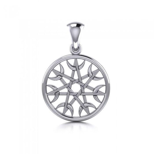 The magickal seven ~ Sterling Silver Jewelry Elven Star Pendant TPD4279
