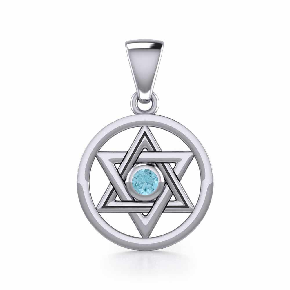 Star of David Sterling Silver Pendant TPD4297