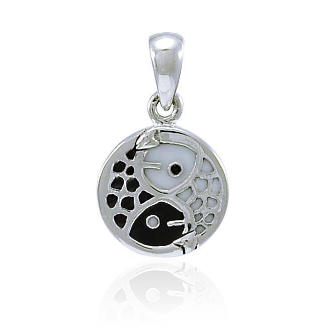 Yin Yang Fish Silver Pendant TPD4306