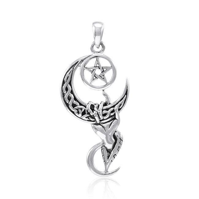 Pentagram Moon Pendant TPD4324