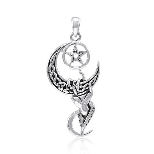 Pentagram Moon Pendant TPD4324