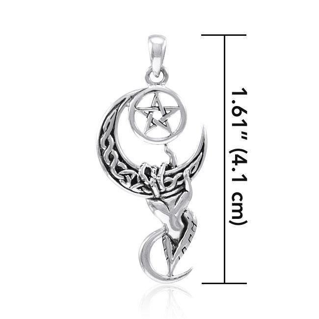 Pentagram Moon Pendant TPD4324