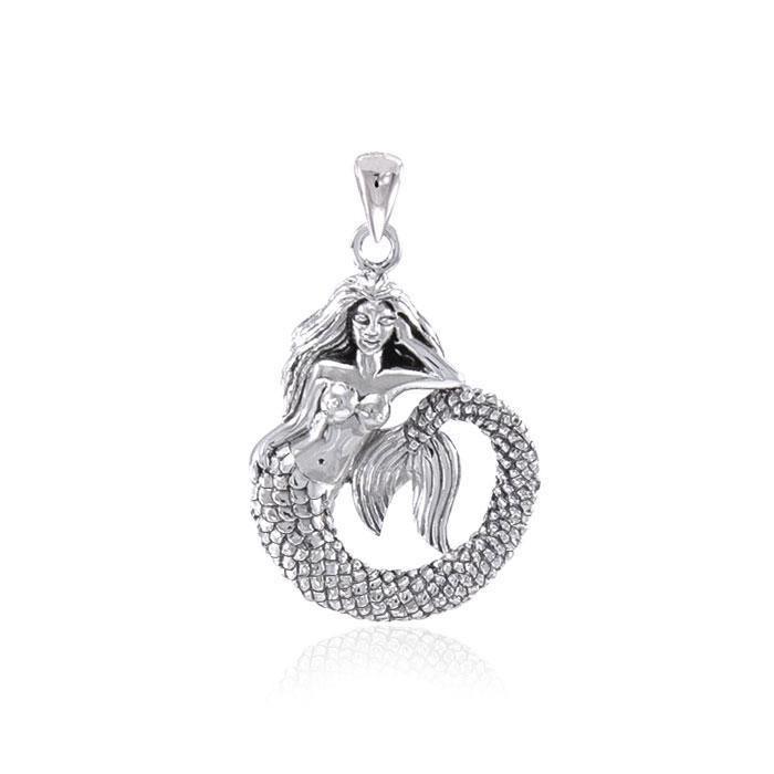 Mesmerized by the Ocean Mermaid ~ Sterling Silver Pendant Jewelry TPD4344