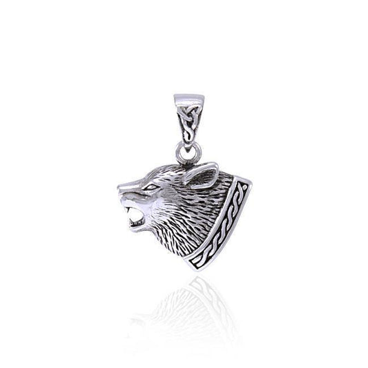 Celtic Knot Wolf Pendant TPD4367