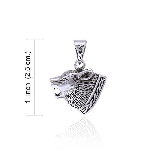 Celtic Knot Wolf Pendant TPD4367