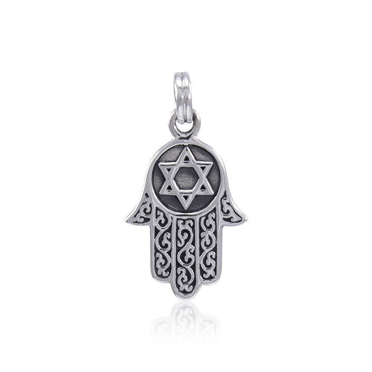 Hamsa with Star of David Pendant TPD4371