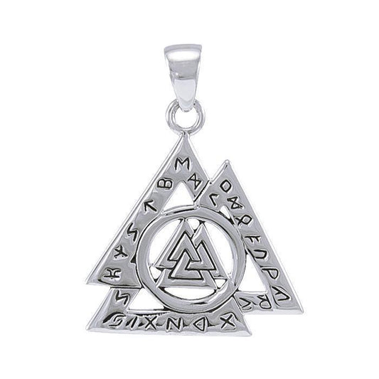 Viking Rune Valknut Pendant TPD4388