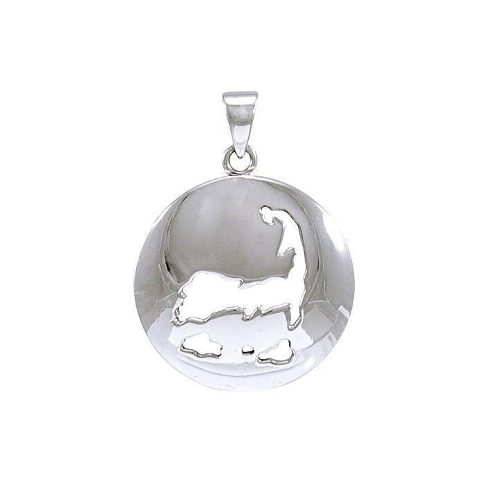 Sterling Silver Cape Cod Medallion Pendant Jewelry TPD4411
