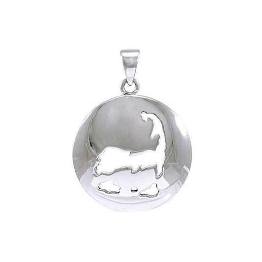Sterling Silver Cape Cod Medallion Pendant Jewelry TPD4411