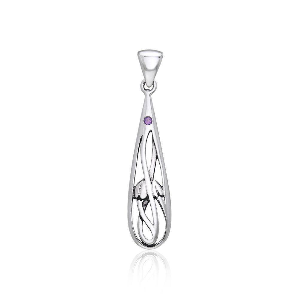 Art Deco Silver Pendant TPD444
