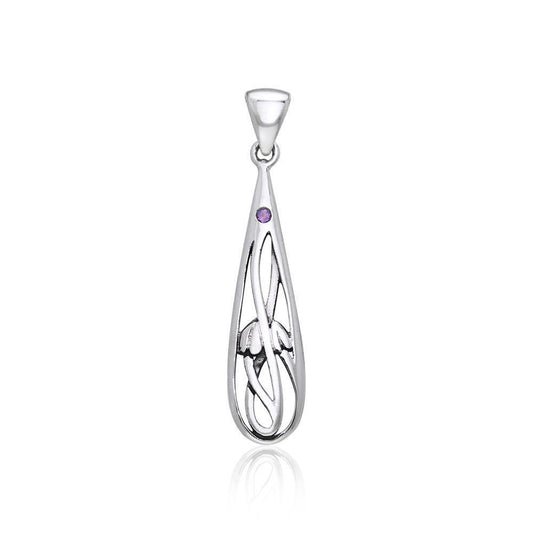 Art Deco Silver Pendant TPD444