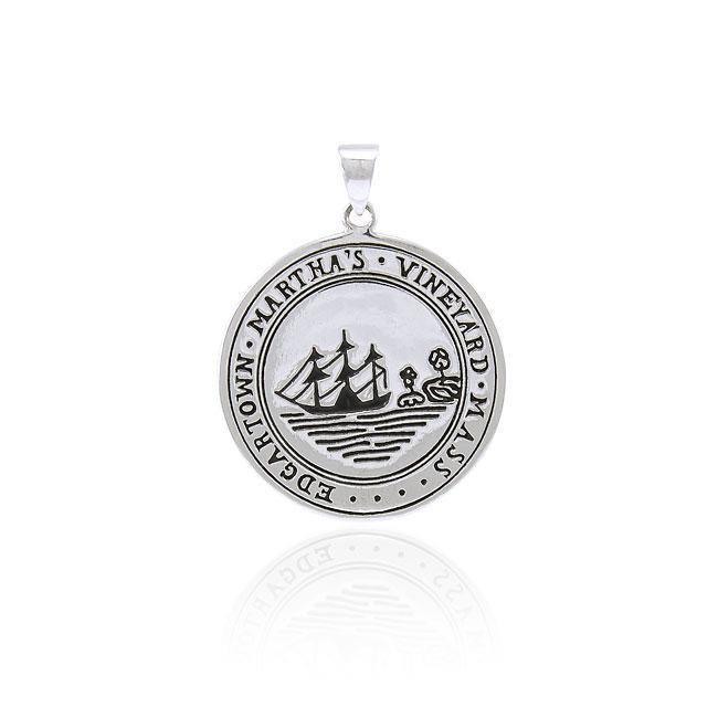 Edgartown Marthas's Vineyard, MA Silver Pendant TPD4445