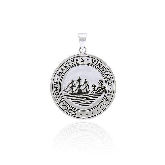 Edgartown Marthas's Vineyard, MA Silver Pendant TPD4445