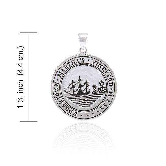 Edgartown Marthas's Vineyard, MA Silver Pendant TPD4445