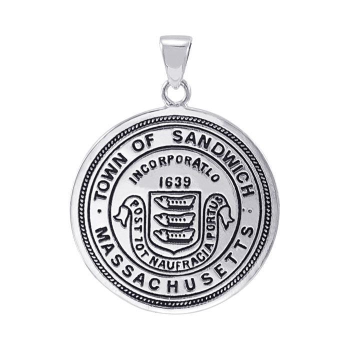 Town os Sandwich, MA Silver Pendant TPD4455