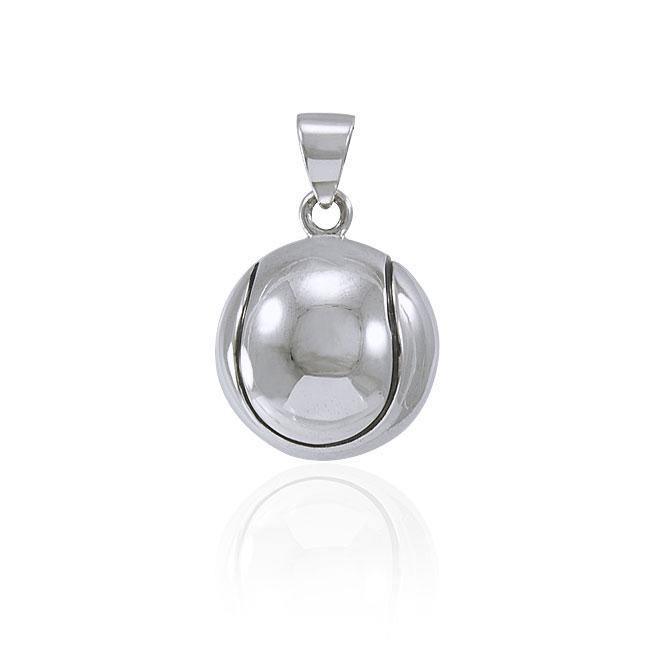 Tennis Ball Silver Pendant TPD4466