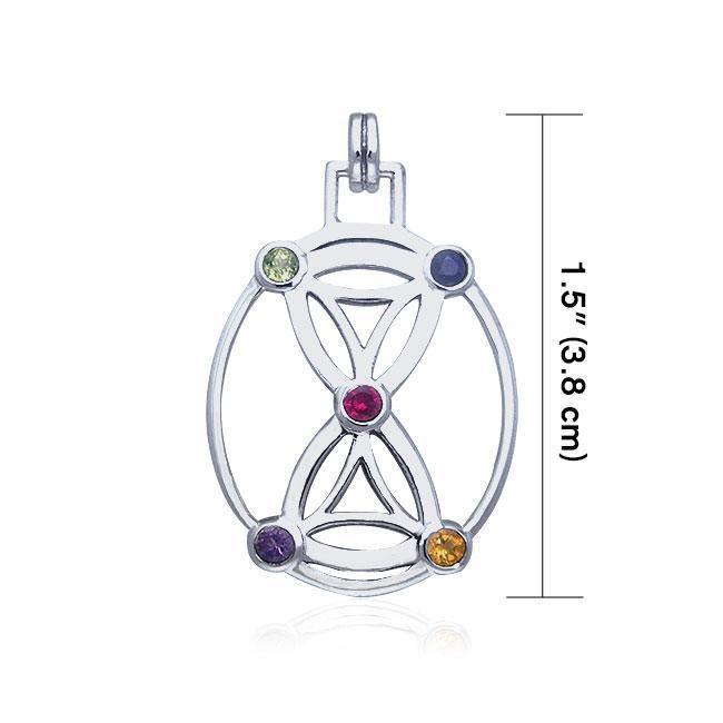 Hourglass Flower Of Life Pendant TPD449