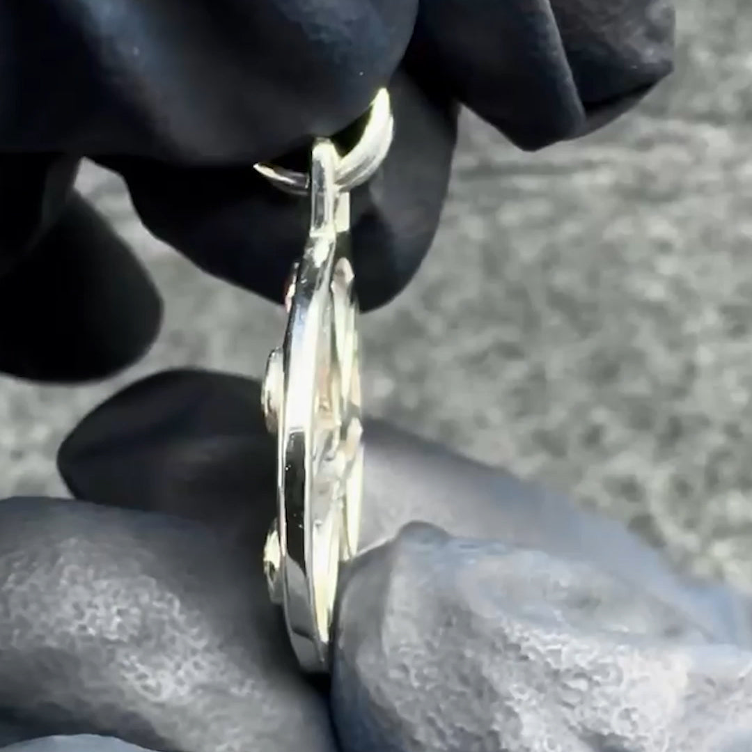 Elemental Flower of Life Sterling Silver Pendant TPD450