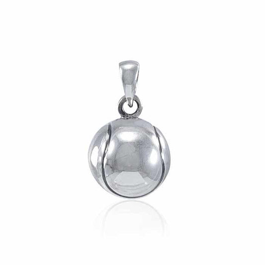Tennis Ball Silver Pendant TPD4526