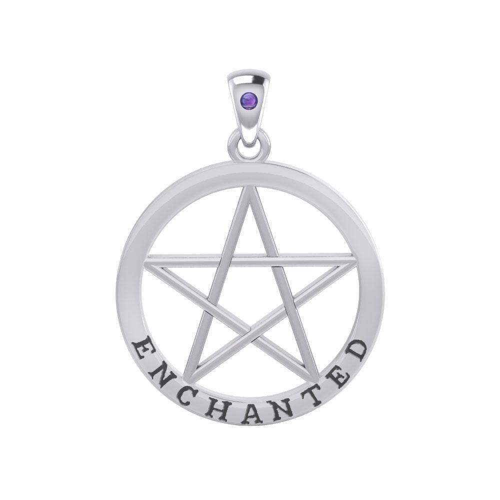 Enchanted Pentagram Silver Pendant TPD4539