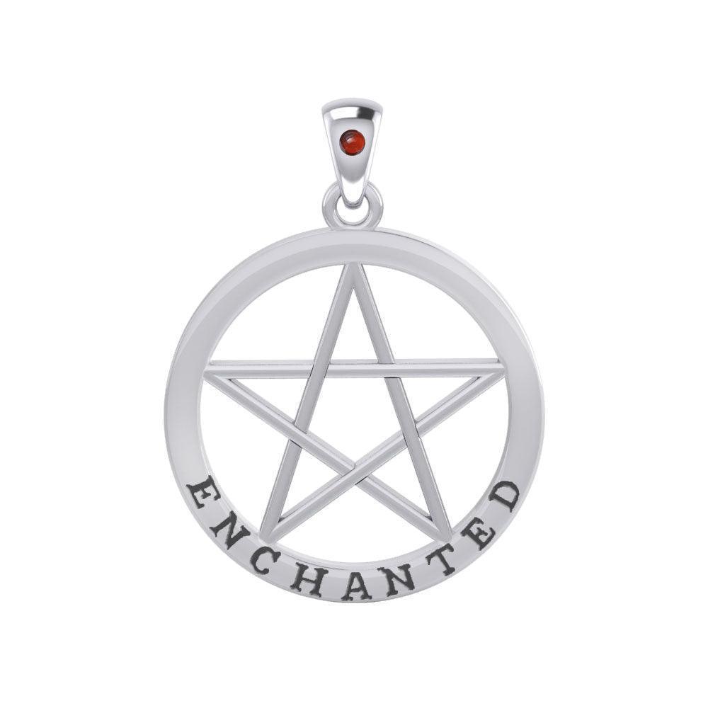 Enchanted Pentagram Silver Pendant TPD4539