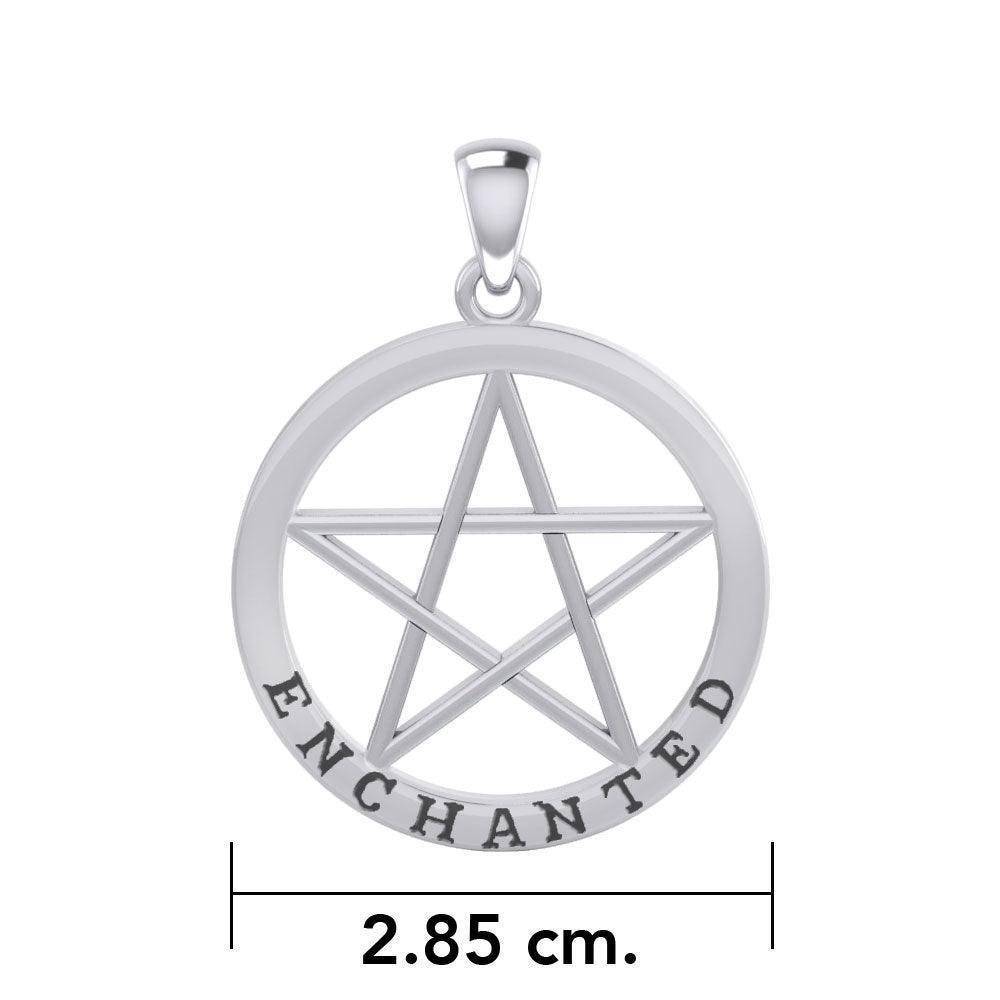 Enchanted Pentagram Silver Pendant TPD4539