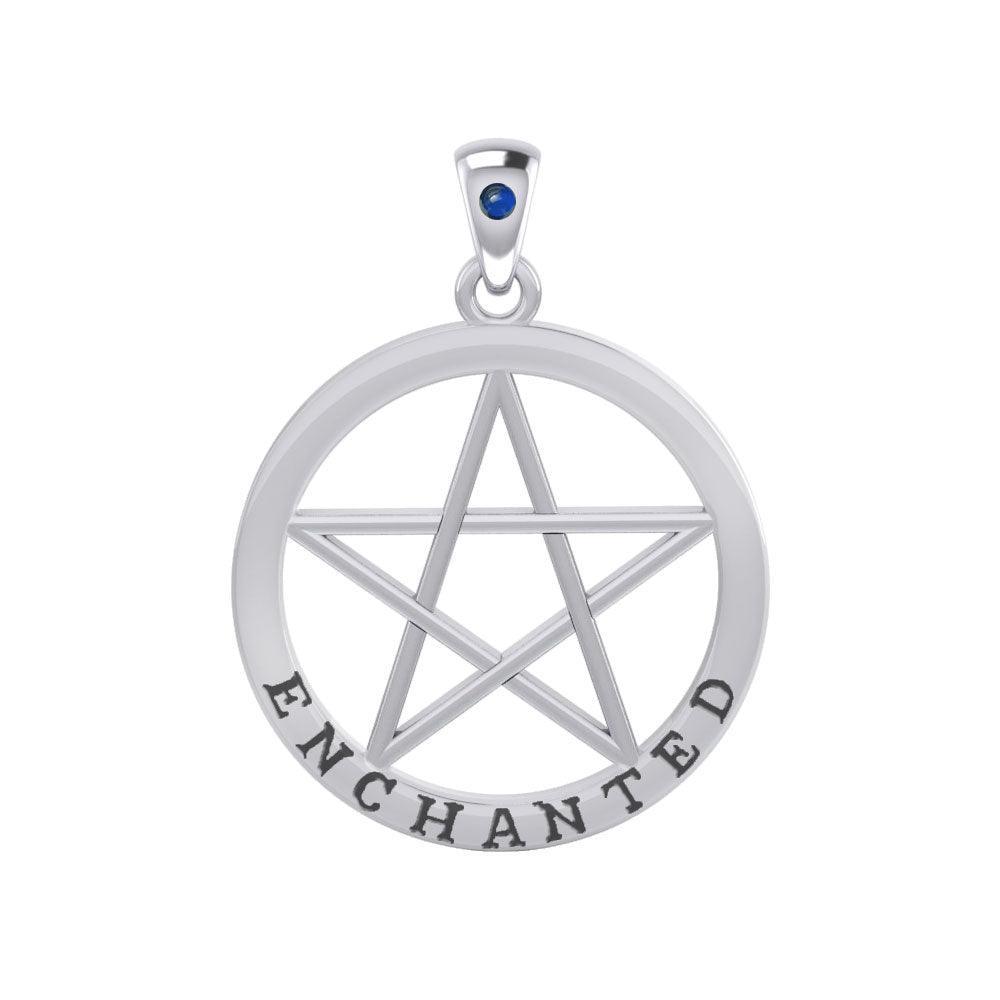 Enchanted Pentagram Silver Pendant TPD4539