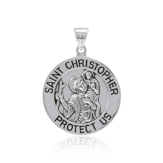 Saint Christopher Silver Pendant TPD4563 - peterstone.dropshipping