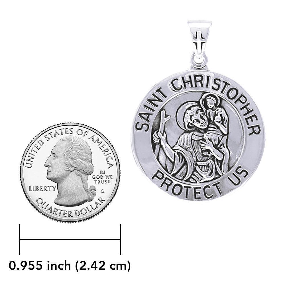 Saint Christopher Silver Pendant TPD4563