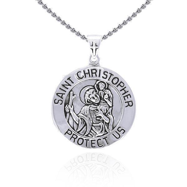 Saint Christopher Silver Pendant TPD4563