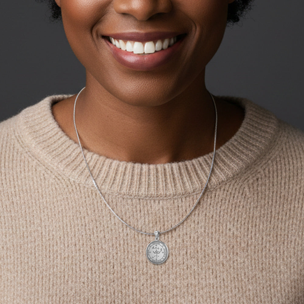 Sigil of the Archangel Michael Sterling Silver Small Pendant TPD4573