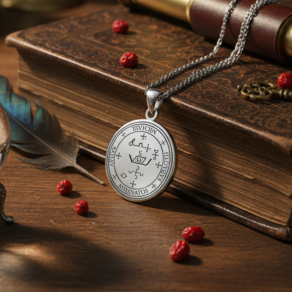 Sigil of the Archangel Michael Sterling Silver Small Pendant TPD4573