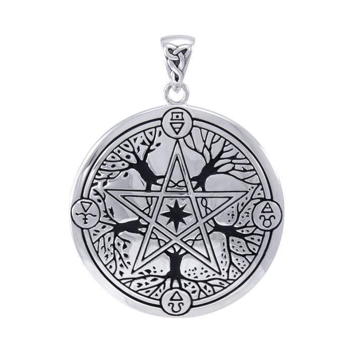 Elemental Seasons Silver Pentacle Pendant TPD4600