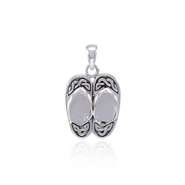Celtic Knot Sandals Sterling Silver Pendant TPD4621
