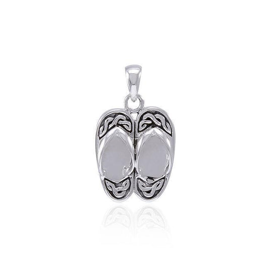 Celtic Knot Sandals Sterling Silver Pendant TPD4621
